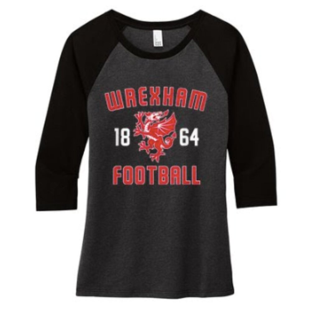 NWT Wrexham raglan sleeve tee